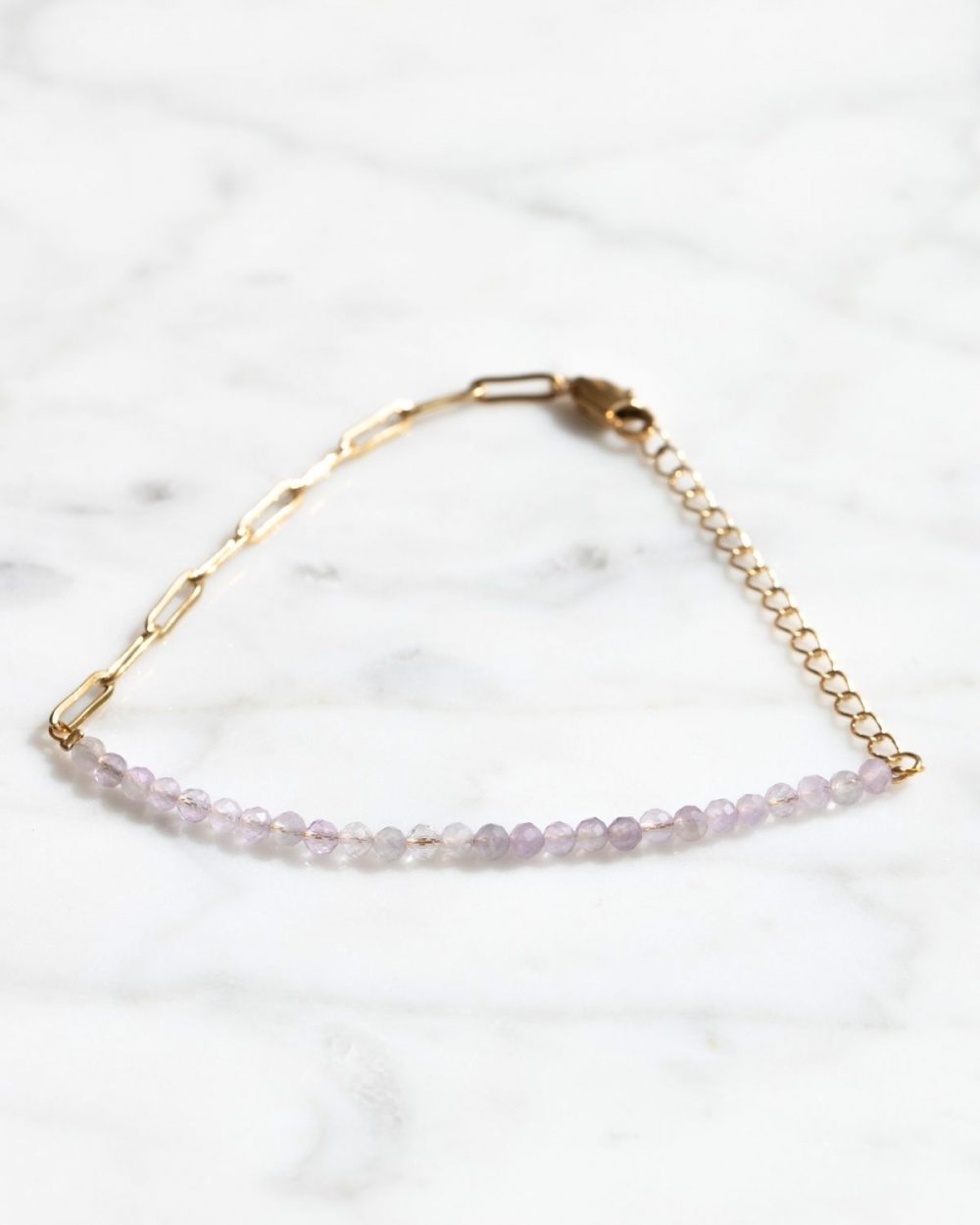 Armband "Mira" - Violetter Achat