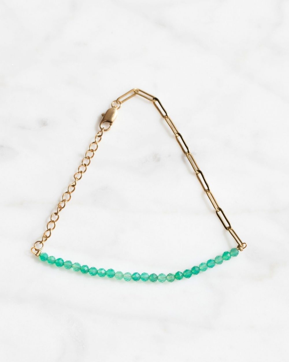 Armband "Mira" - Grüner Jade