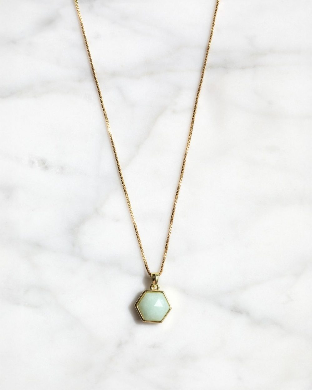 Kette "Talia" - Aquamarine (Hellblau)