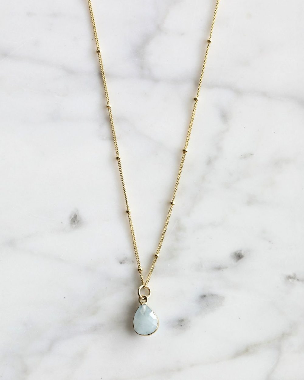 Kette "Isla" - Aquamarine (Hellblau)