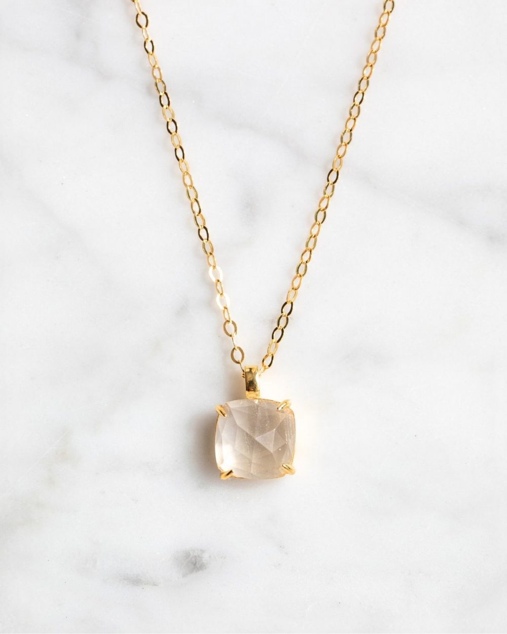 Kette "Orelia" - Kristall (Weiß)