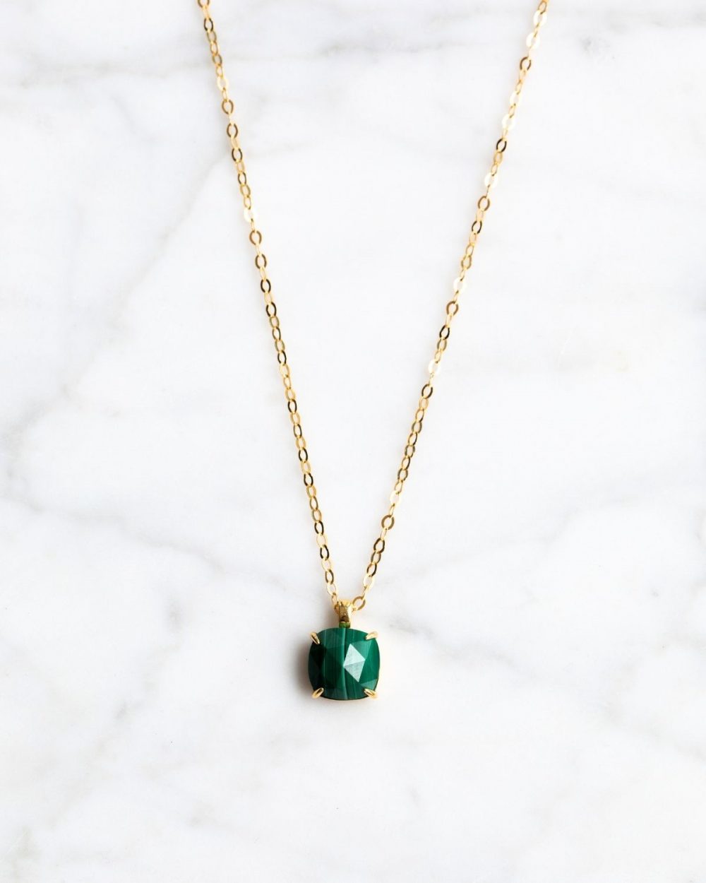 Kette "Orelia" - Malachit (Grün)