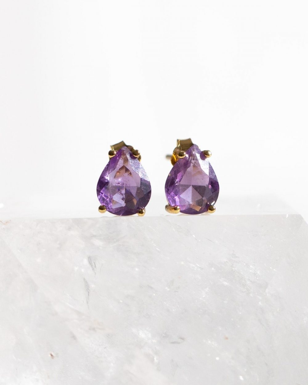 Ohrringe "Chloe" - Amethyst (Violett)