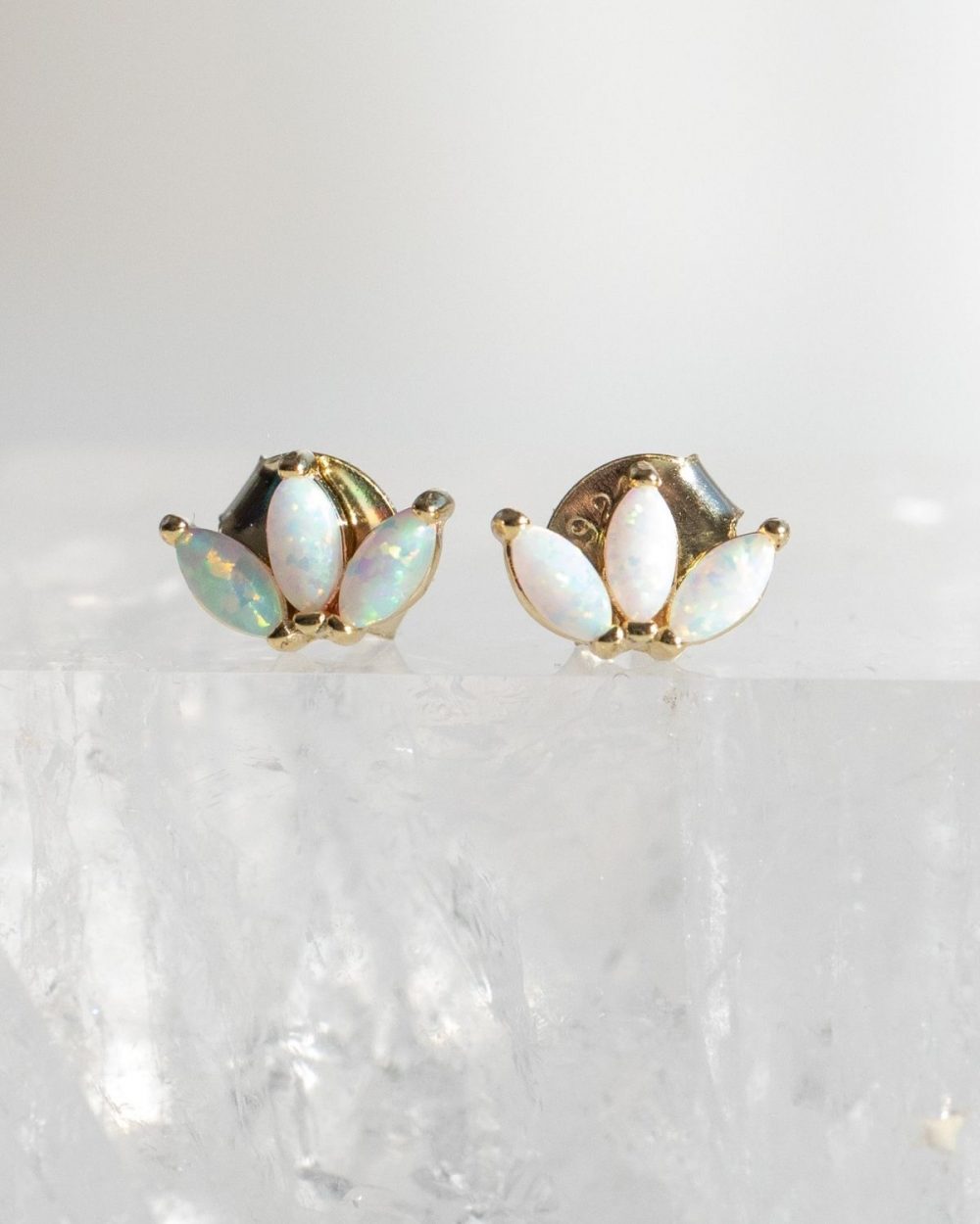 Ohrring "Fleur" - 18k vergoldet